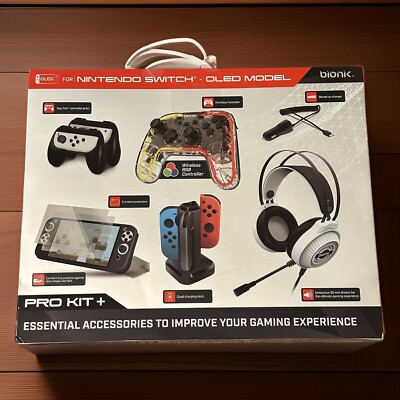 *OPEN BOX* Bionik Pro Kit Plus Essential Accessories For Nintendo Switch OLED