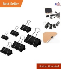 Binder Clips Paper Clamps Assorted Sizes 100 Count Black, X Large, Large, Med...