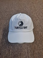 NEW Turtle Bay Resort Oahu Hawaii White Rope Golf Hat - Ahead A-16 Pro Shop