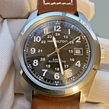 Vintage Hamilton Khaki Field Automatic 25 Jewels Men's 1980-1989 Swiss