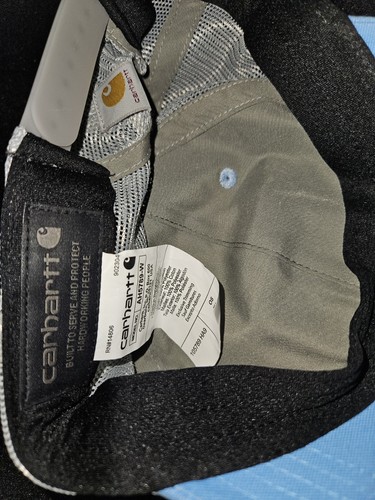 Carhartt Hat Meshback Snapback Light Blue & Gray Adjustable - Picture 4 of 9
