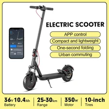 10inch Foldable Scooter: 10.4Ah High Capacity, Dual Dampers - Ideal Xmas Gift!