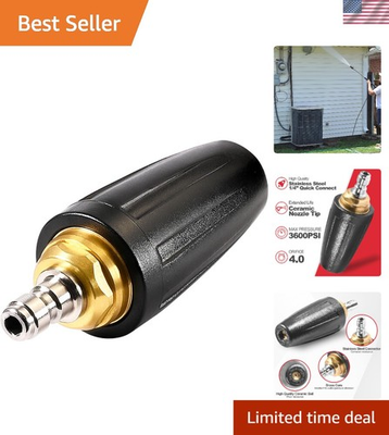 #ad 3600 PSI Pressure Washer Turbo Nozzle: 200% Enhanced Cleaning Efficiency $67.97