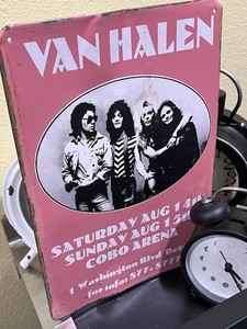 VAN HALEN Metal Sign. Rare Find. 1982  Hide Your Sheep Tour. 8”X 12”