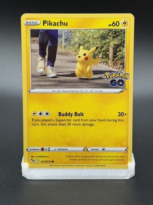 Pikachu 27/78 Pokémon Go Common Pokémon TCG 2022 NM