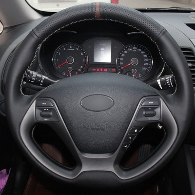 Genuine Leather Car Steering Wheel Cover Wrap for Jaguar XF XF S XF Sportbrake