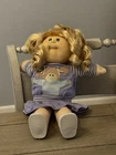 Vintage Cabbage patch kids doll 1980's. Corn silk Long Blonde Hair, Blue Eyes