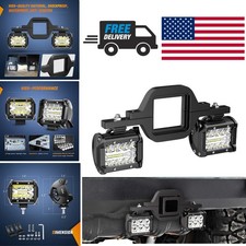 2 Inch Tow Hitch Mounting Brackets Led Light Bar 60W Pods for Trailer Boat