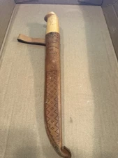 J. Marttiini Finland Stainless Steel Filet Knife With  Leather Sheath. 11 in.