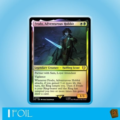 Frodo, Adventurous Hobbit | Magic MTG | Lord of the Rings | NM | EN | M | Foil