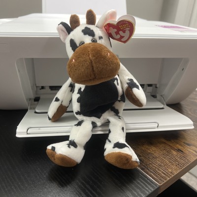 TY Beanie Baby - TIPSY the Cow (9 inch) - MWMTs Stuffed Animal Toy