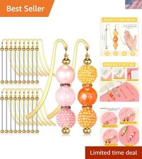 Elegant Gold Beadable Bookmarks - 20 Pcs for ...