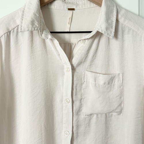 Camisa Free People Lo Mejor de Ambos Mundos en Marfil Talla Pequeña - Imagen 4 de 7