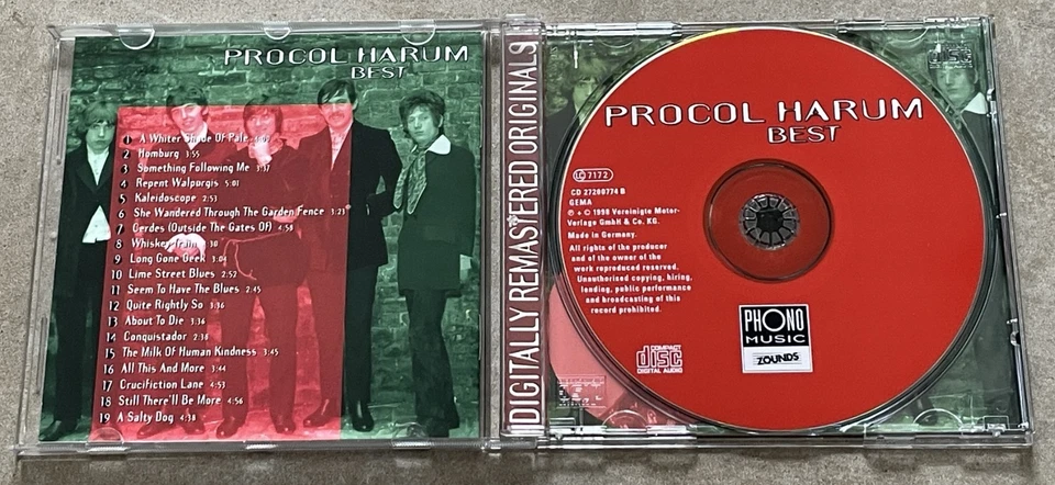 ZOUNDS - PROCOL HARUM BEST / HOMBURG - Digitally Remastered Originals - Bild 3 von 3