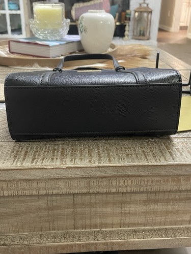 Mini fourre-tout Kate Spade noir verni Saffiano - Photo 5/12