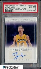 2013 National Treasures NBA Greats Sig. Steve Nash Lakers AUTO 49/49 PSA 8