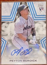 2023 Topps Series 1 - Baseball Stars Autographs Peyton Burdick #BSA-BUR (AU, RC)
