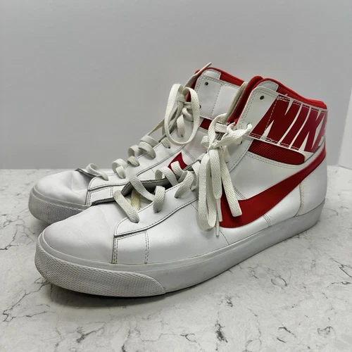 Nike Match Supreme Hi LTR rouge et blanc homme 15 baskets chaussures hauts