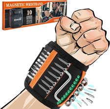 Magnetic Wristband for Holding Screws, Drilling Bits, Nails, Stocking Stuffers G