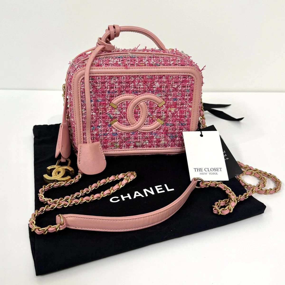 Tweed Exterior Pink Bags & Handbags for Women for sale | eBay