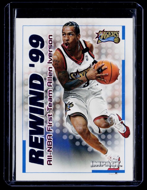 1999-00 SkyBox Impact #18 RN Allen Iverson Rewind '99