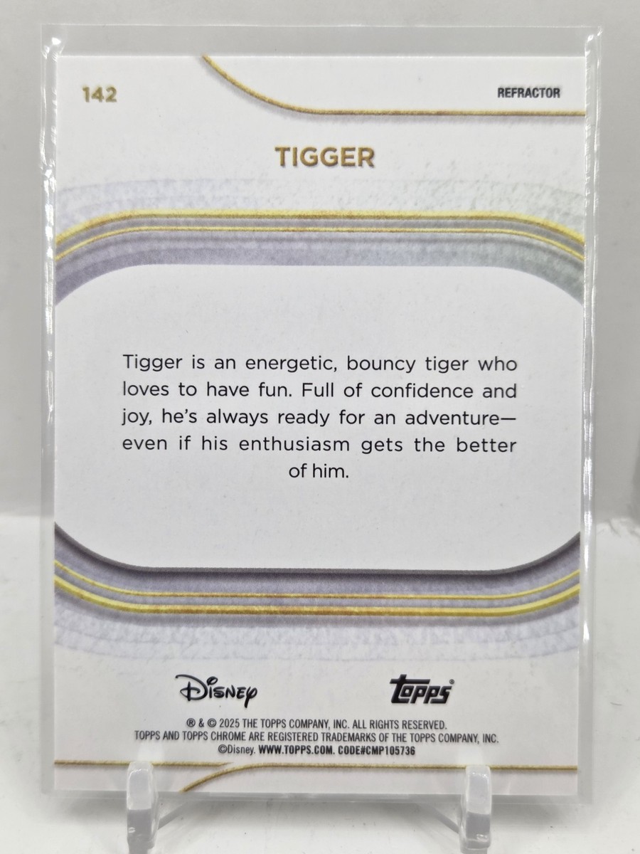 2025 Topps Chrome Disney Tigger Silver Refractor SP Winnie The