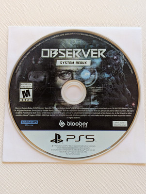 Observer: System Redux PlayStation 5 (PS5) Disc Only - Tested