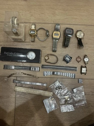 vintage watch lot parts or repair Timex Wyler Nelsonic Wrangler Helbros