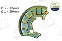 AIC Spritzblech, Bremsscheibe Vorderachse Links U.A. FüR Seat, VW