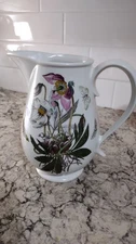 Portmeirion Botanic Garden 56 oz Water Pitcher Christmas Rose Butterflies RARE