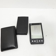 Vintage Handspring Visor Palm OS PDA Handheld Organizer Black w Hard Cover Case