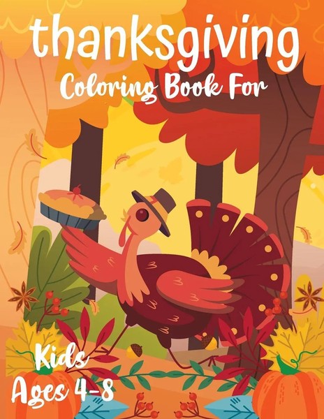 Thanksgiving Coloring Book For Children Activity Book For Kids Thanksgiving Buch-image