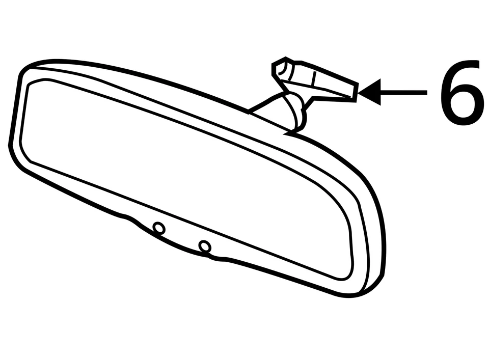 Espejo retrovisor interior Honda Fit 2015-2020 fabricante original TU1US Foto 4 de 4