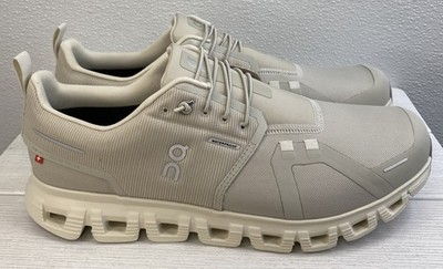 On Cloud 6 WP Mens Size 11.5 Pelican Ghost Mesh Cushioned Daily Running Sneakers
