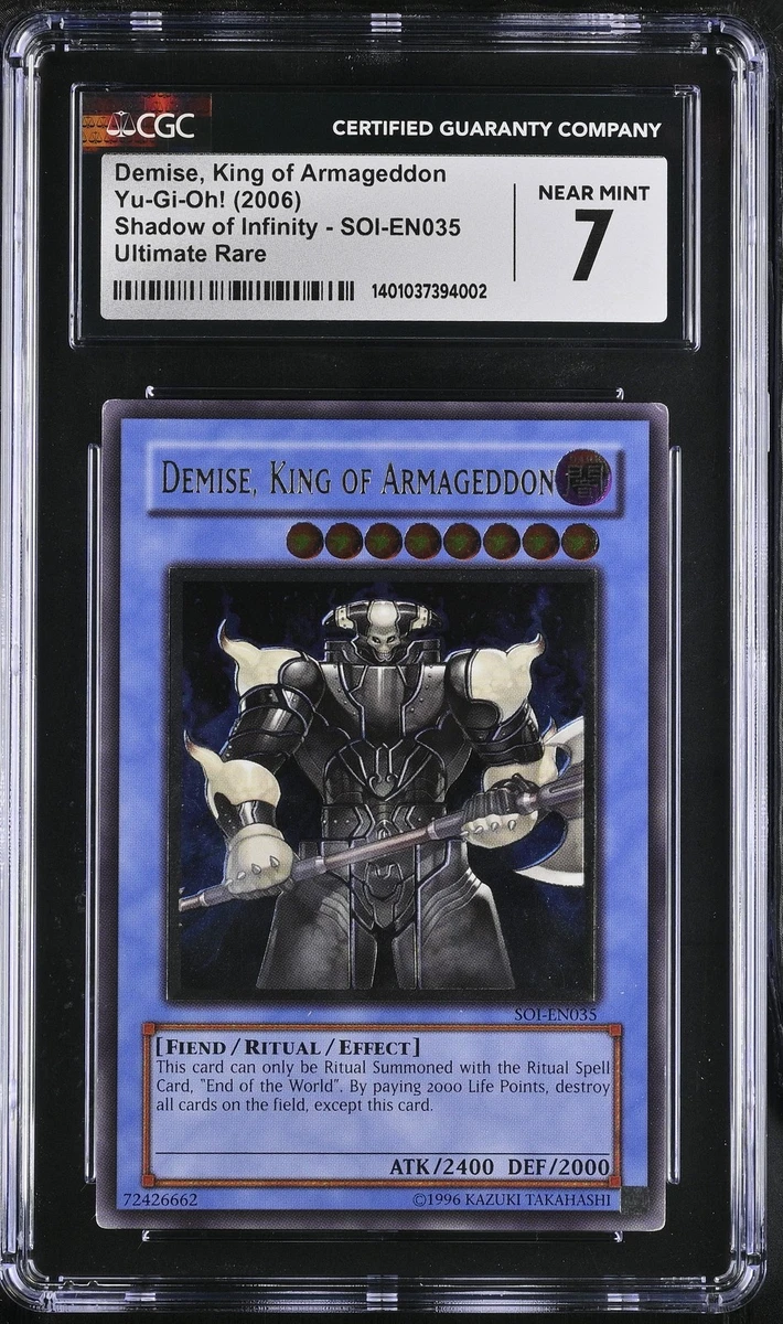 終焉の王デミス　PSA9 Demise, King of Armageddon Demise, King of Armageddon Yu-Gi-Oh! TCG Individual Trading Card