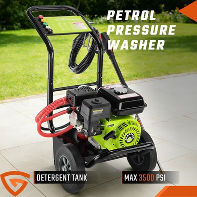 #ad #ad 3500PSI Gas Pressure Washer Cold Water Gas Powered Washer 2.6GPM 212cc 5 Nozzles $262.99