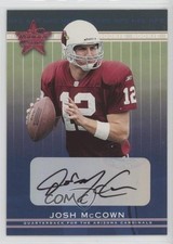 2002 Leaf Rookies & Stars Rookie Rookie Auto Josh McCown #199 Auto 17hw