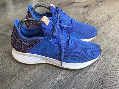 New Balance ROAV Running Fresh Foam Cobalt Blue Leopard Women's Size 9.5 WROAVAC