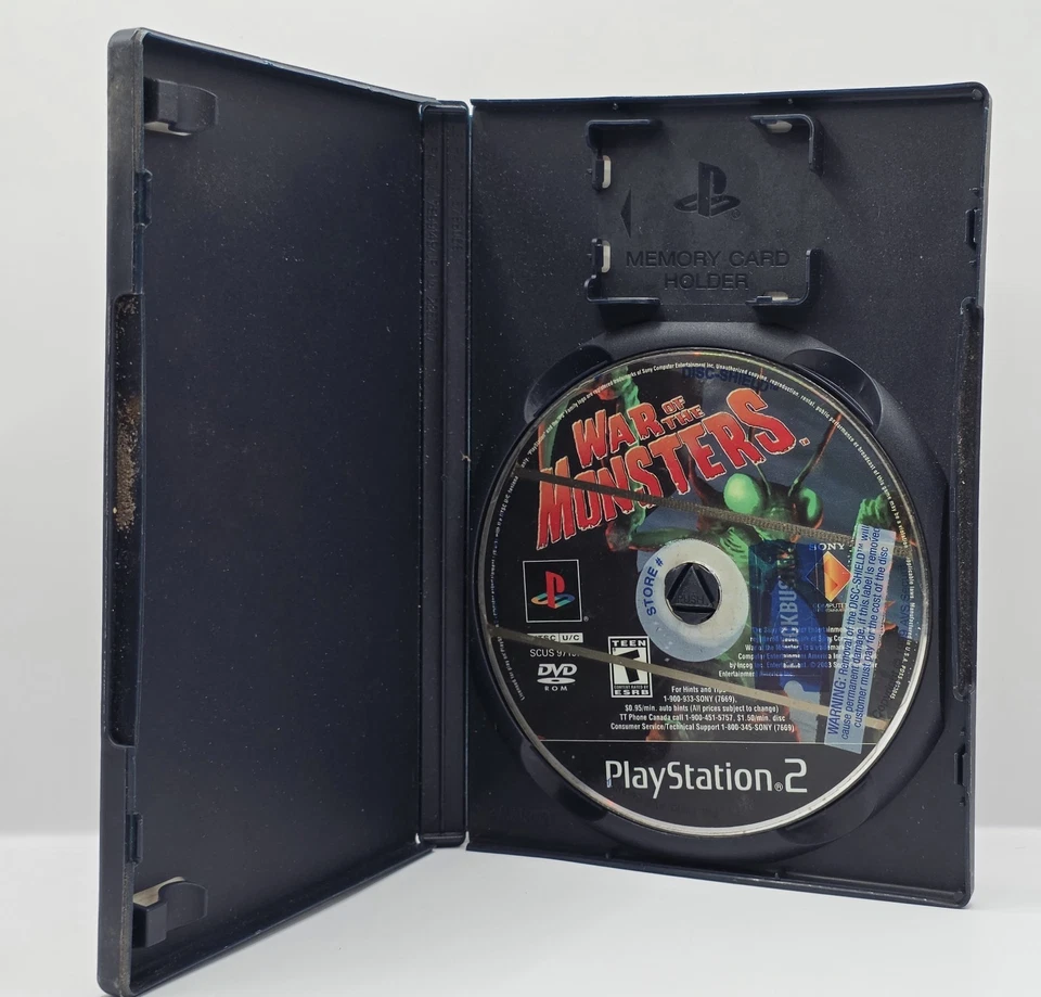 War Of The Monsters (Sony PlayStation 2 PS2, 2003) No manual UNTESTED - Image 3 of 4