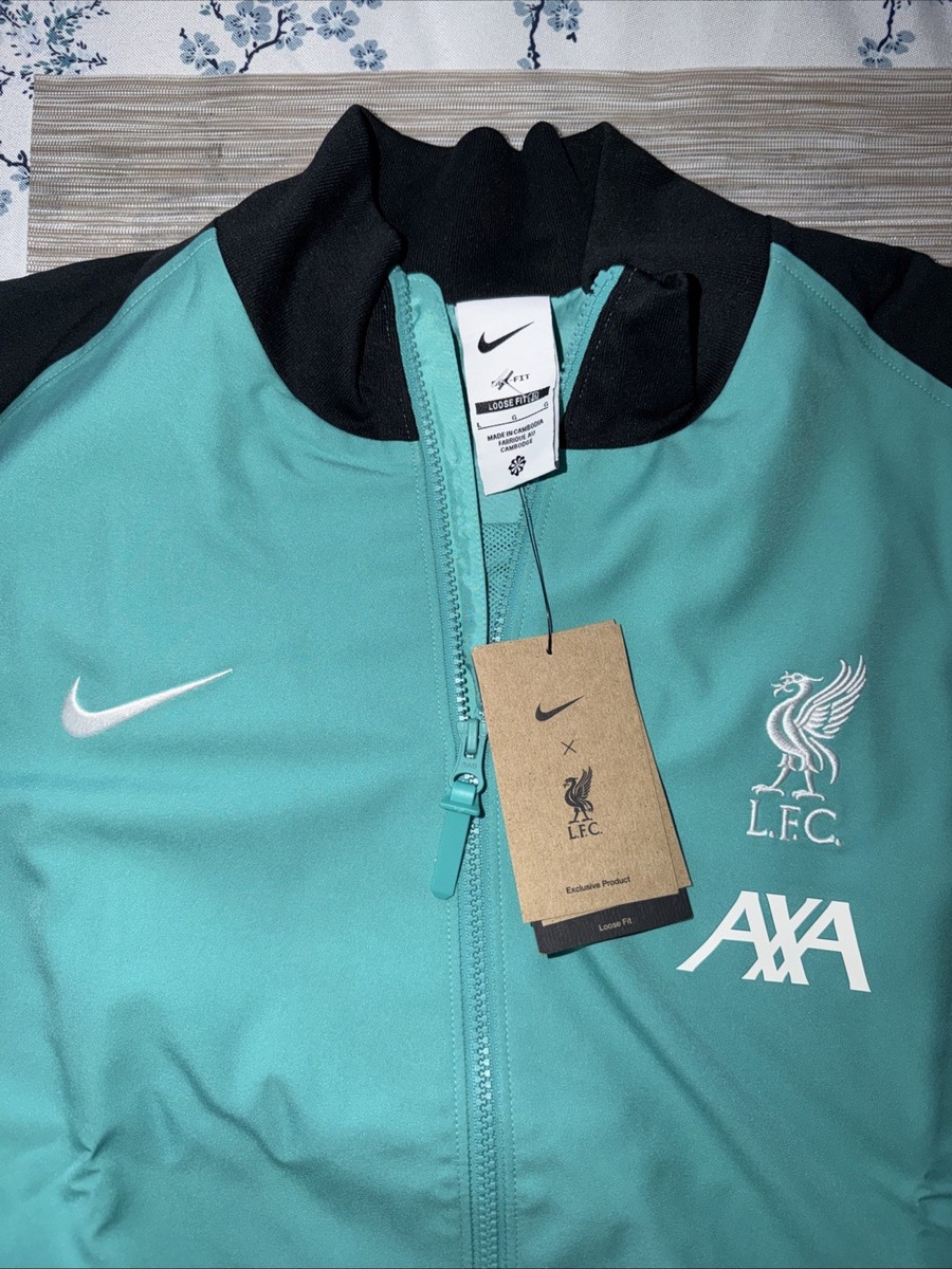 Nike Liverpool FC Strike Football Soccer Jacket Teal Black Men L