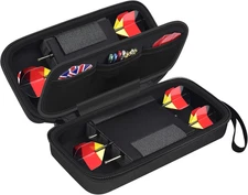 GWCASE Case for 6 Steel and Soft Tip Darts, Darts Carrying Storage Holder Fits f