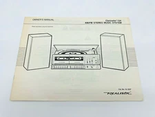 Realistic Clarinette 124 AM/FM Stereo System Owners Manual ONLY Radio Shack Inst