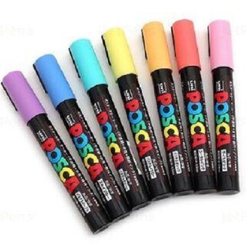 Posca 29er Set Acryl Farbstifte mit Wendestift mittlere Spitze PC-5M - Bild 5 von 5