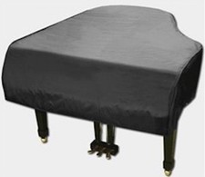 Grand Piano Cover Black Vinyl 5'10" - 6'0" Made in USA