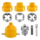 PVC Thread Maker Tool Pipe Threader Plumbing Tool with 3Dies for Electric Drill
