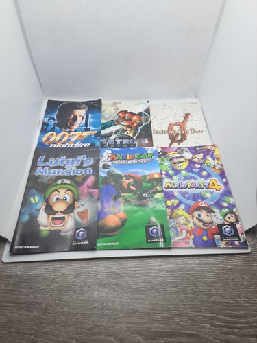 Nintendo Gamecube Spielhandbücher (Mario Party 4, Luigis Mansion, Metroid Prime 2)