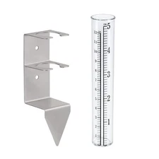 5" Capacity Rain Gauge Outdoors Best Rated,Rain Gauge Small Freeze Proof Plastic