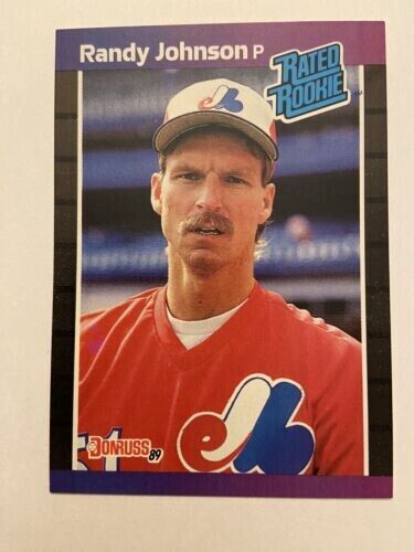 1989 Donruss Randy Johnson rookie card  #42   Montreal Expos   1.00 Shipping - Afbeelding 1 van 2