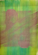 FREMEZ original 1990 unique pop art cyanotype signed Jose Gomez Fresquet Cuban