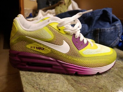 Nike Wmns Air Max Lunar90 C3.0 Bright Grape/White-Venom Green Running 631762-500